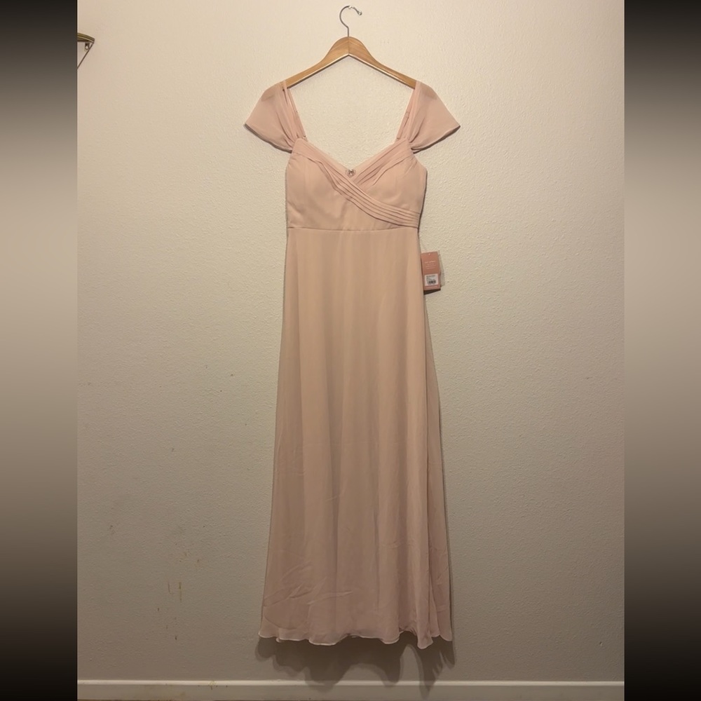 BIRDY GREY - SPENCE CONVERTIBLE DRESS - CHIFFON PALE BLUSH - Size M - NWT